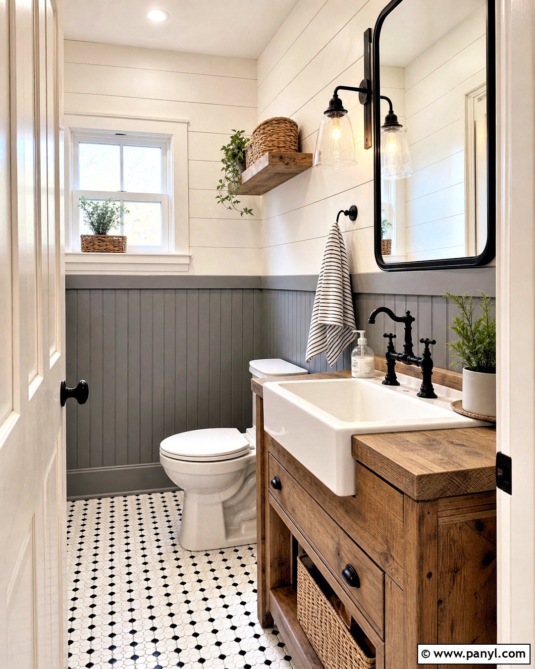 Small Toilet Room With Farmhouse Decor - 20 small toilet room design ideas