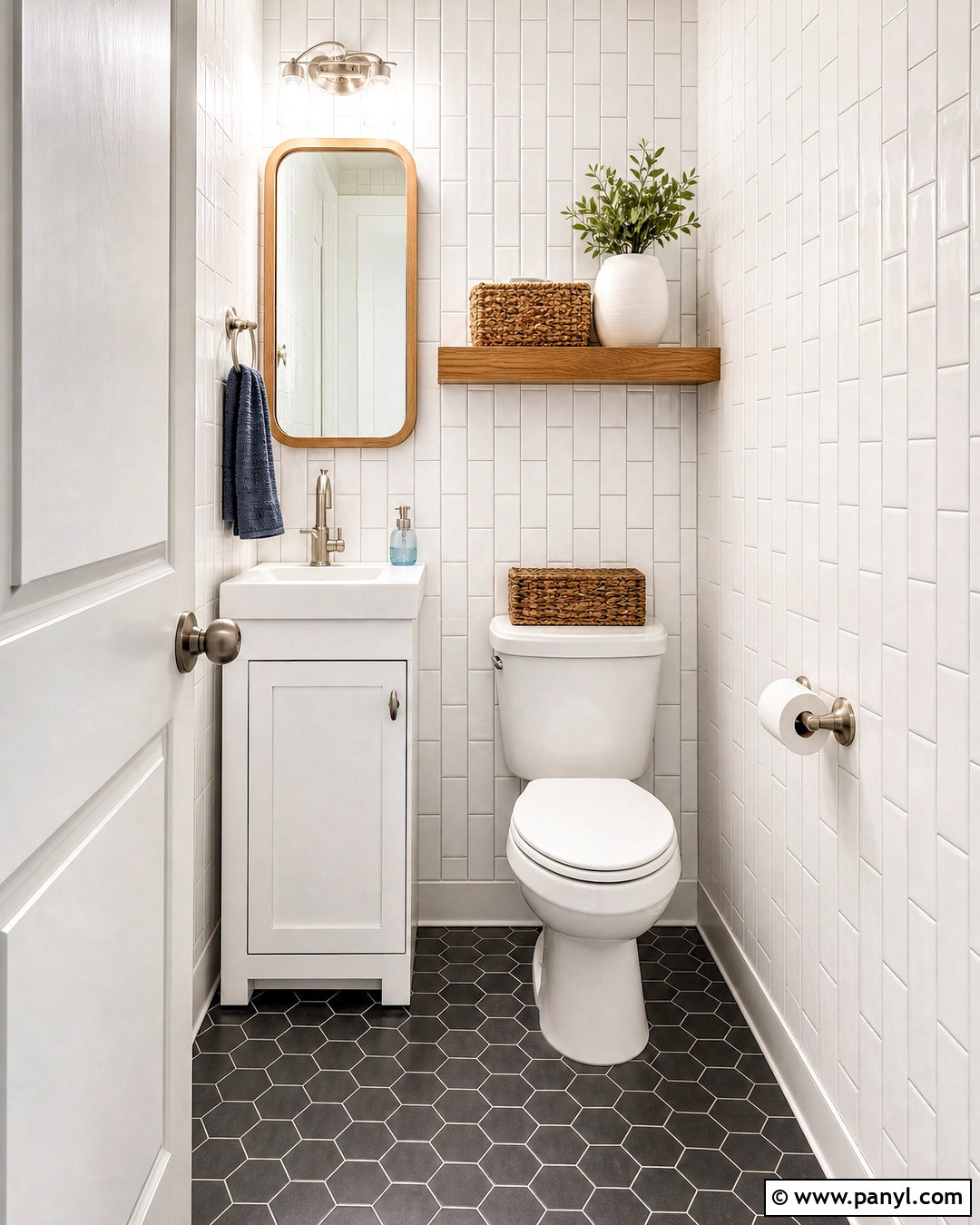 Small Toilet Room With White Tile - 20 small toilet room design ideas