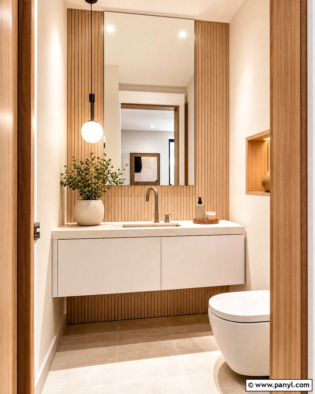 Small Toilet Room With Wood Paneling - 20 small toilet room design ideas