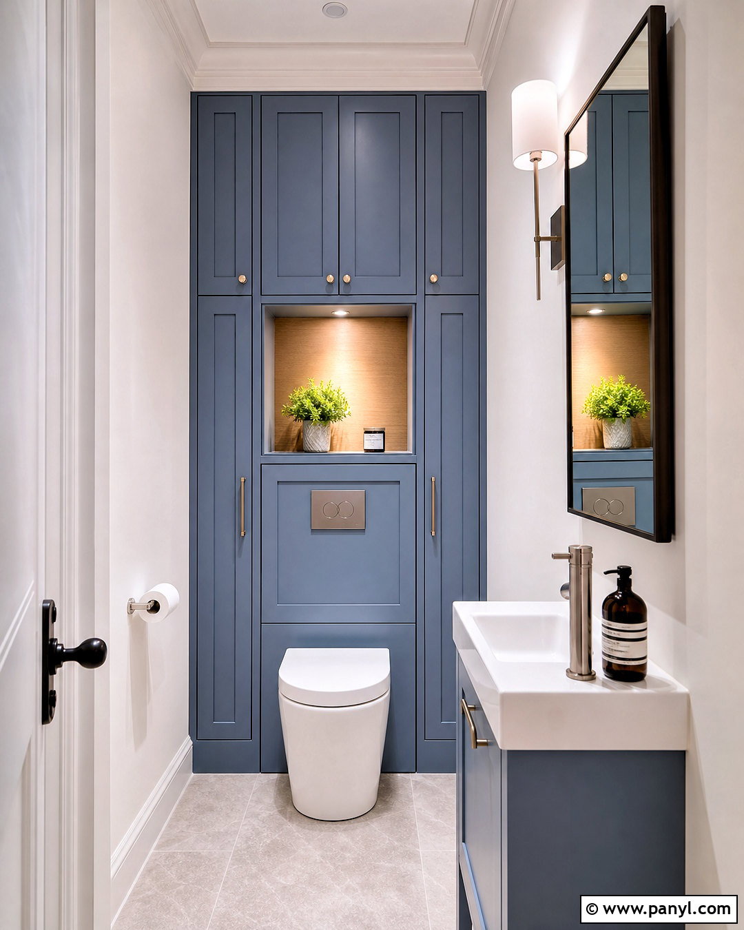 Small Toilet With Built-In Storage - 20 small toilet design ideas