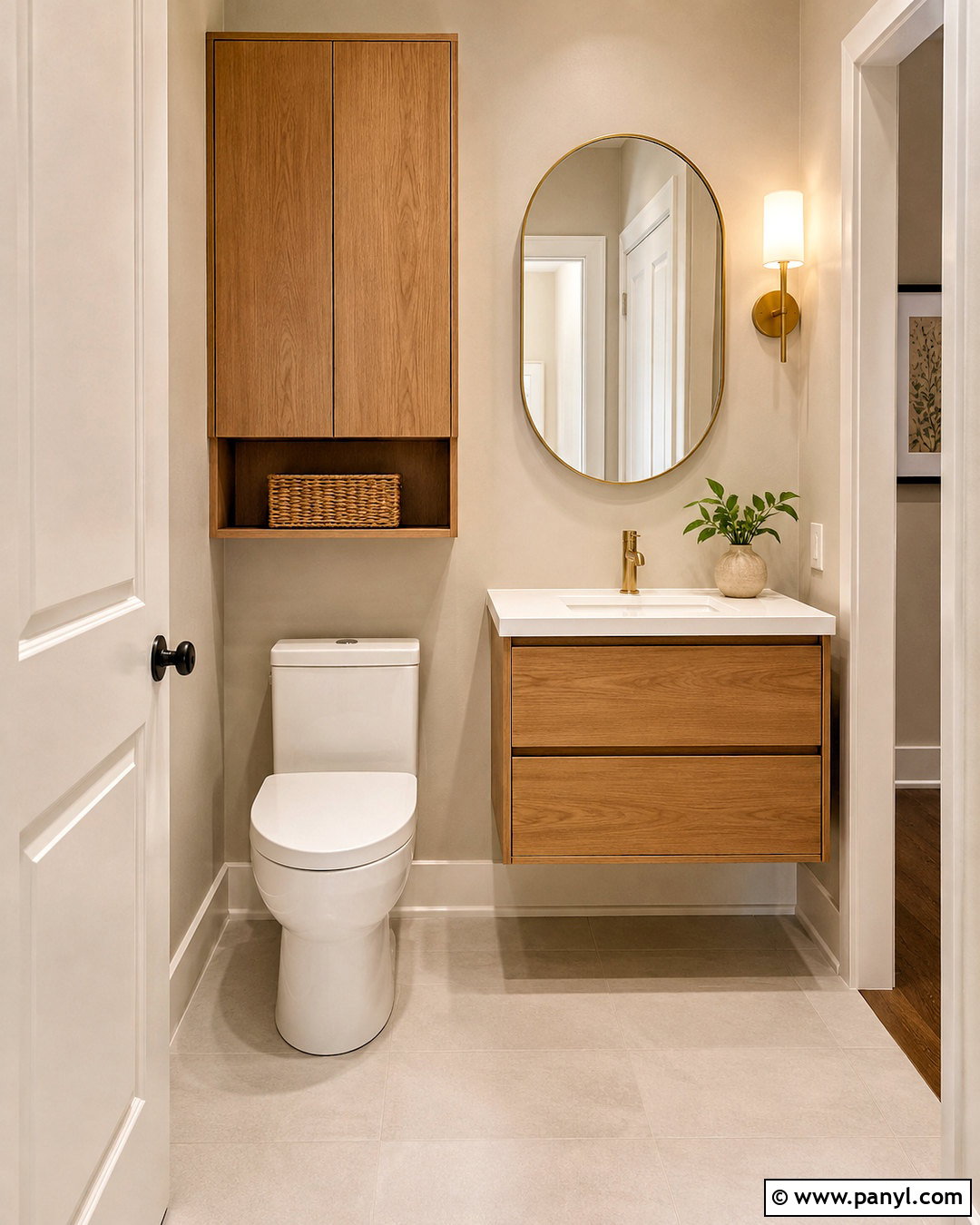 Small Toilet With Floating Vanity - 20 little toilet ideas
