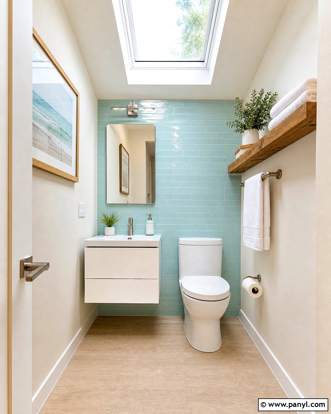 Small Toilet With Skylight - 20 small toilet design ideas
