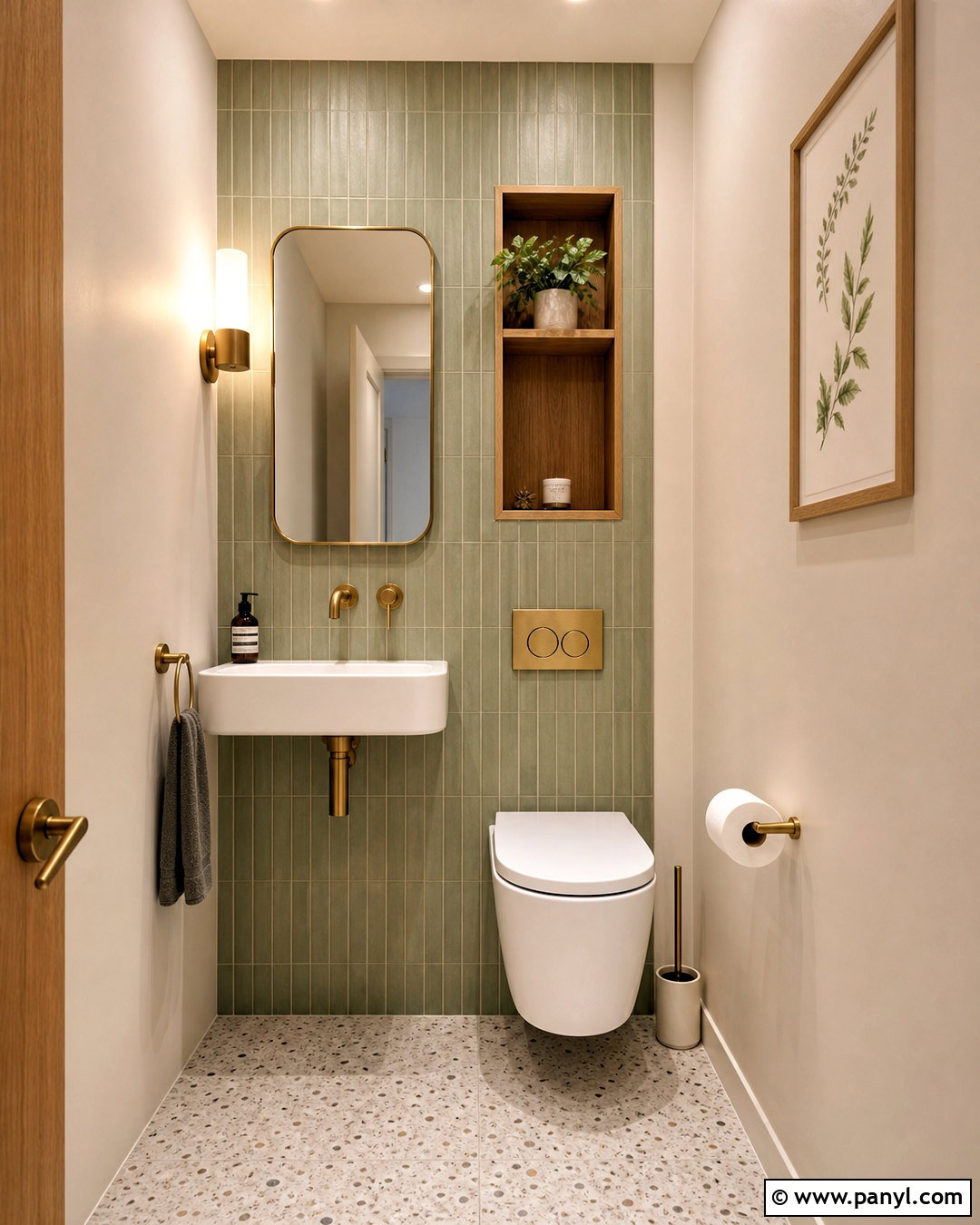 Small Toilet With Vertical Tile - 20 small toilet design ideas