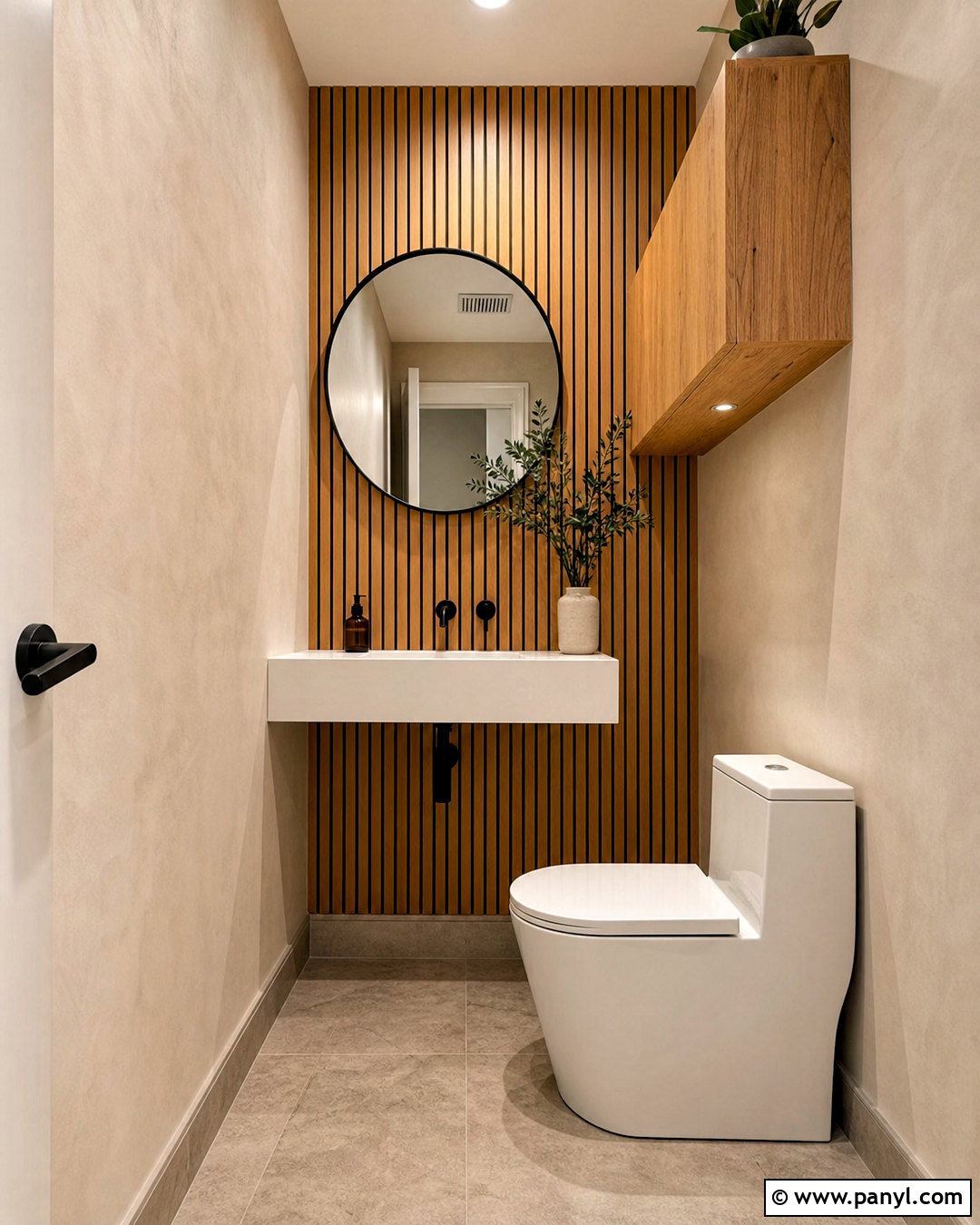 Small Toilet With Wood Accents - 20 small toilet design ideas