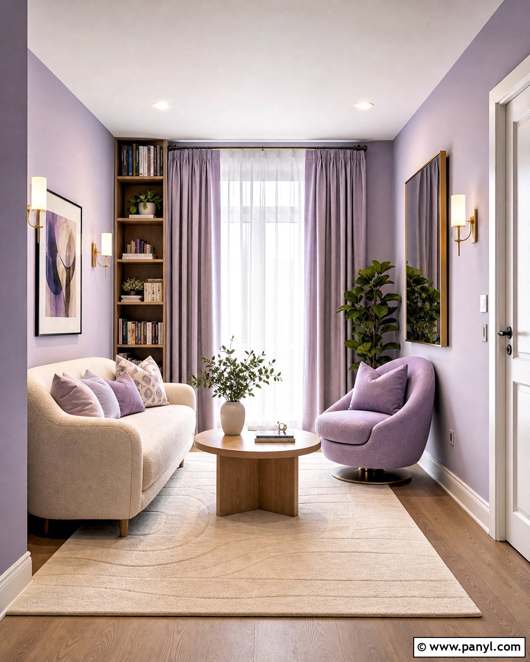 Small Violet Living Room - 20 violet living room ideas