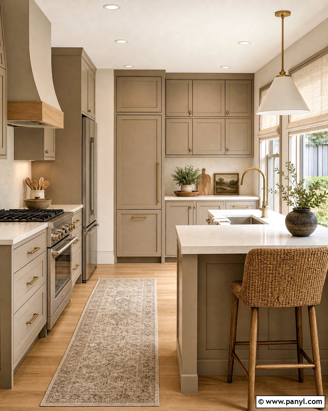 Small Warm Greige Kitchen - 20 small kitchen remodel ideas