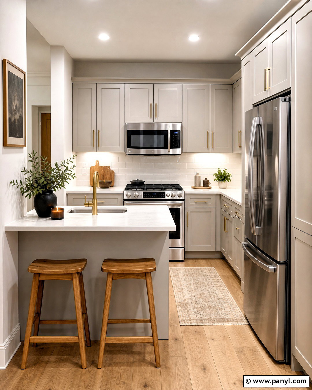 Small Warm Grey Kitchen - 20 warm grey kitchen ideas