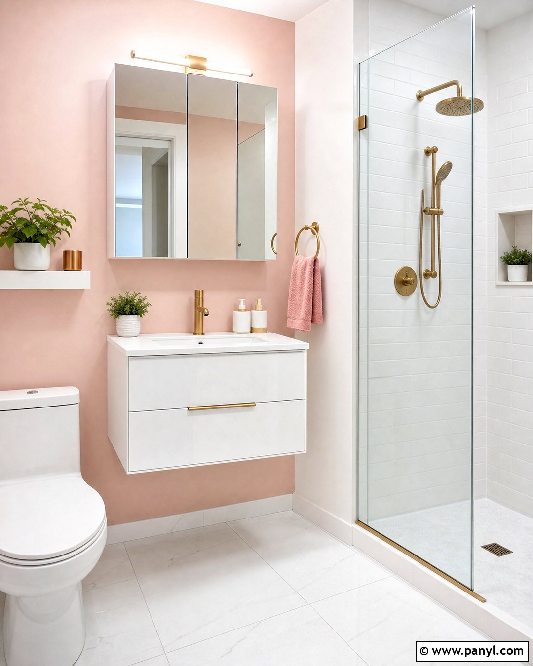 Small White And Pink Bathroom - 20 white and pink bathroom ideas