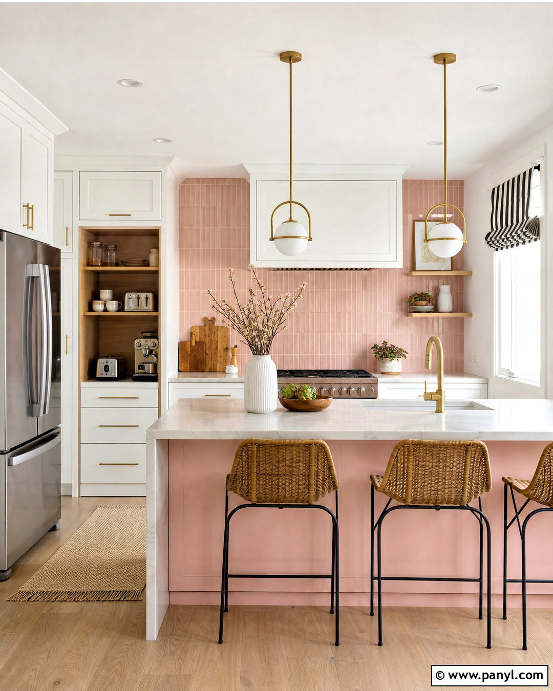 Small White And Pink Kitchen - 20 white and pink kitchen ideas
