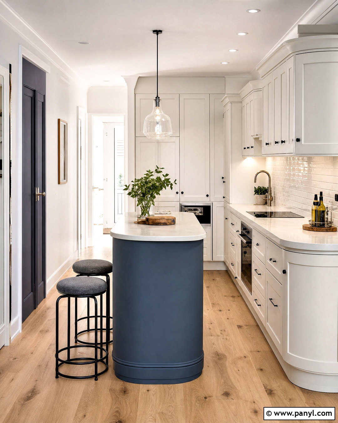 Small White Kitchen With Blue Island - 20 white kitchen with blue island ideas
