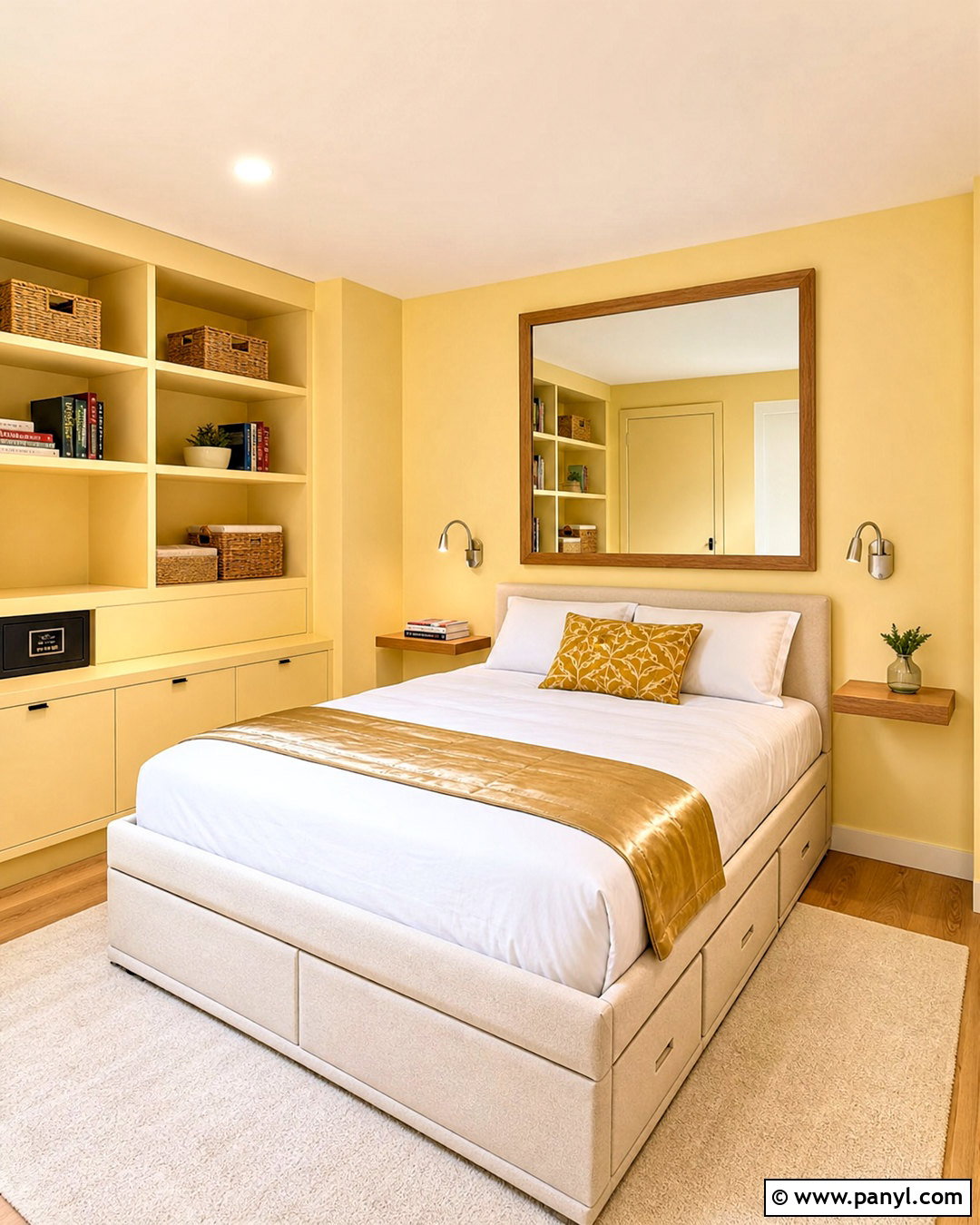 Small Yellow Bedroom - 20 yellow bedroom aesthetic ideas