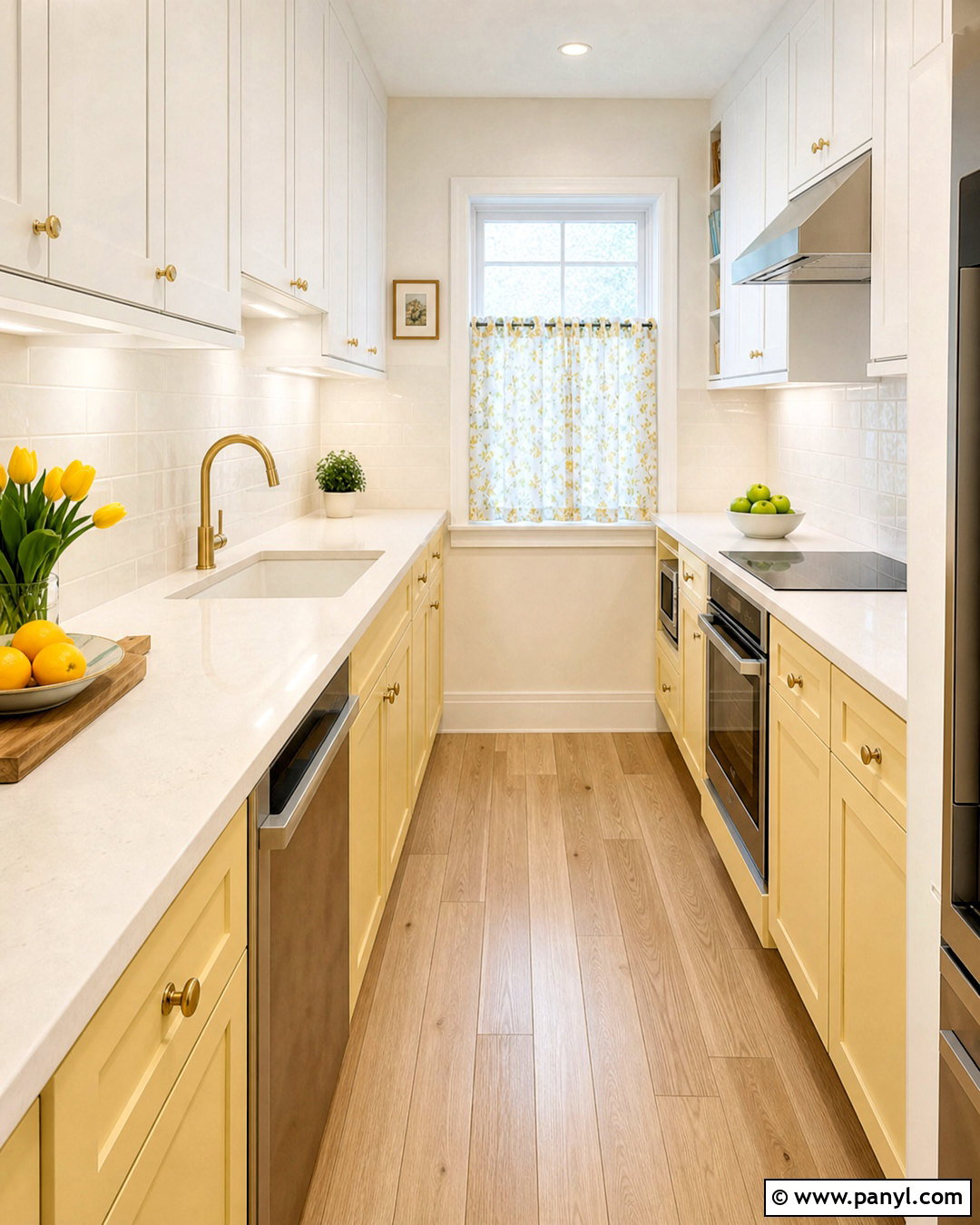 Small Yellow Galley Kitchen - 20 kitchen color yellow ideas