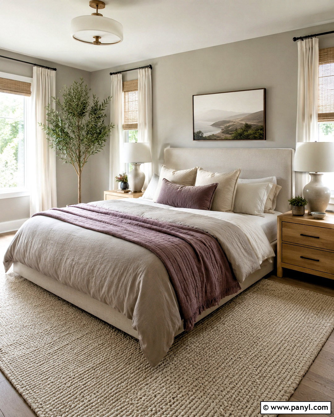 Smoked Oyster Bedroom With Linen Bedding - 35 smoked oyster benjamin moore ideas