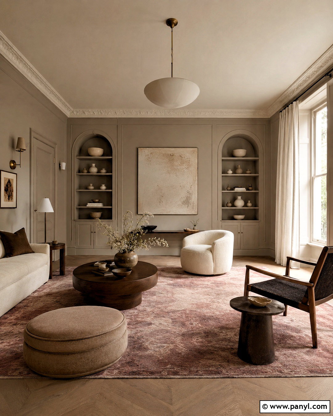 Smoked Oyster Color Drenched Living Room - 35 smoked oyster benjamin moore ideas