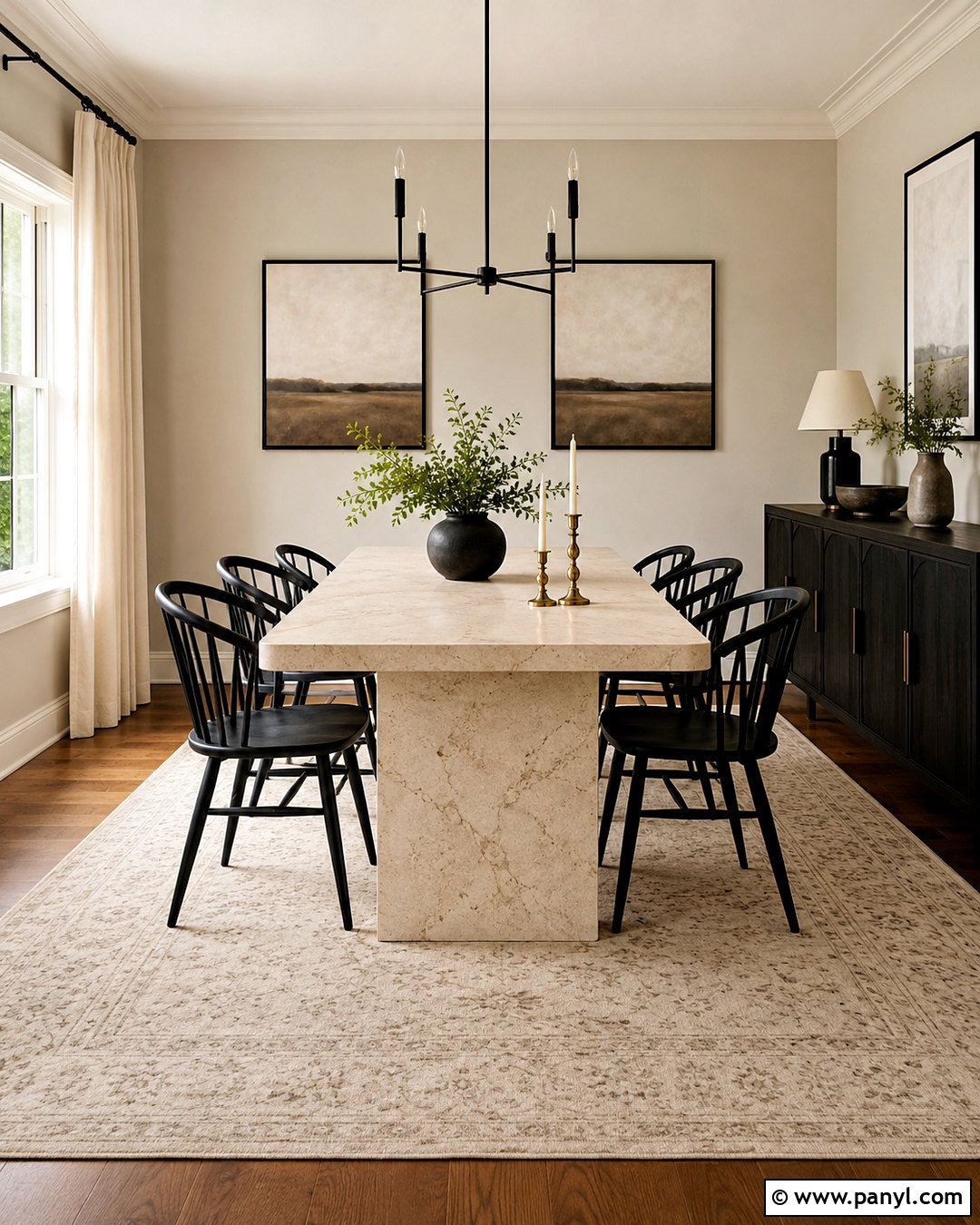 Smoked Oyster Dining Room With Black Accents - 35 smoked oyster benjamin moore ideas