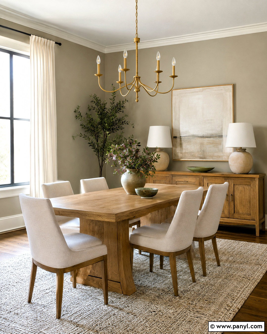 Smoked Oyster Dining Room With Oak Table - 35 smoked oyster benjamin moore ideas