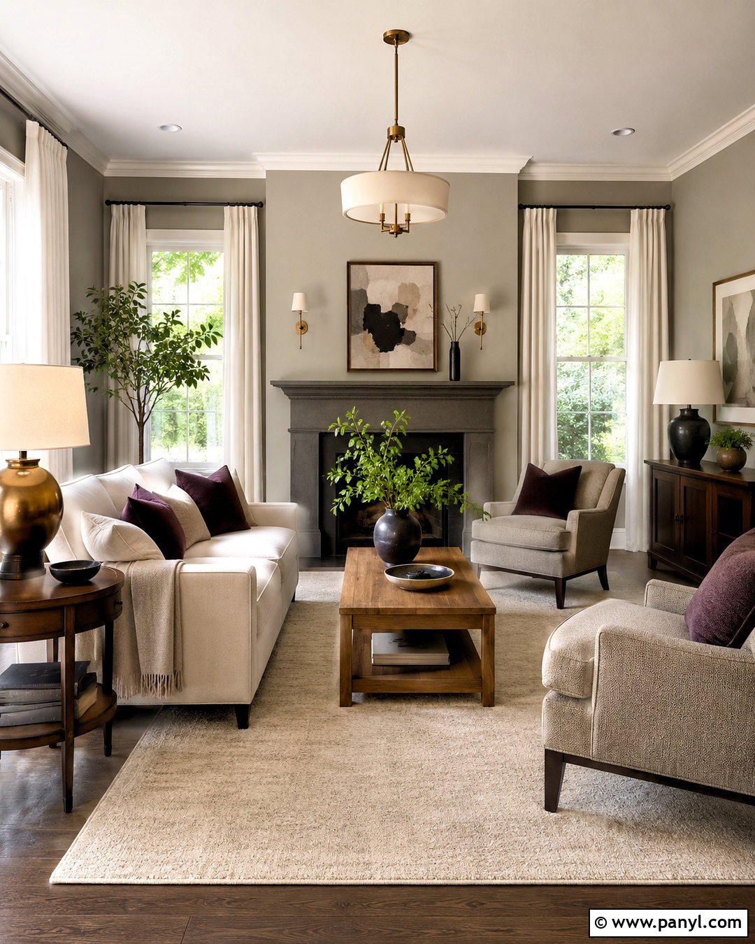 Smoked Oyster Living Room With Cream Furniture - 35 smoked oyster benjamin moore ideas