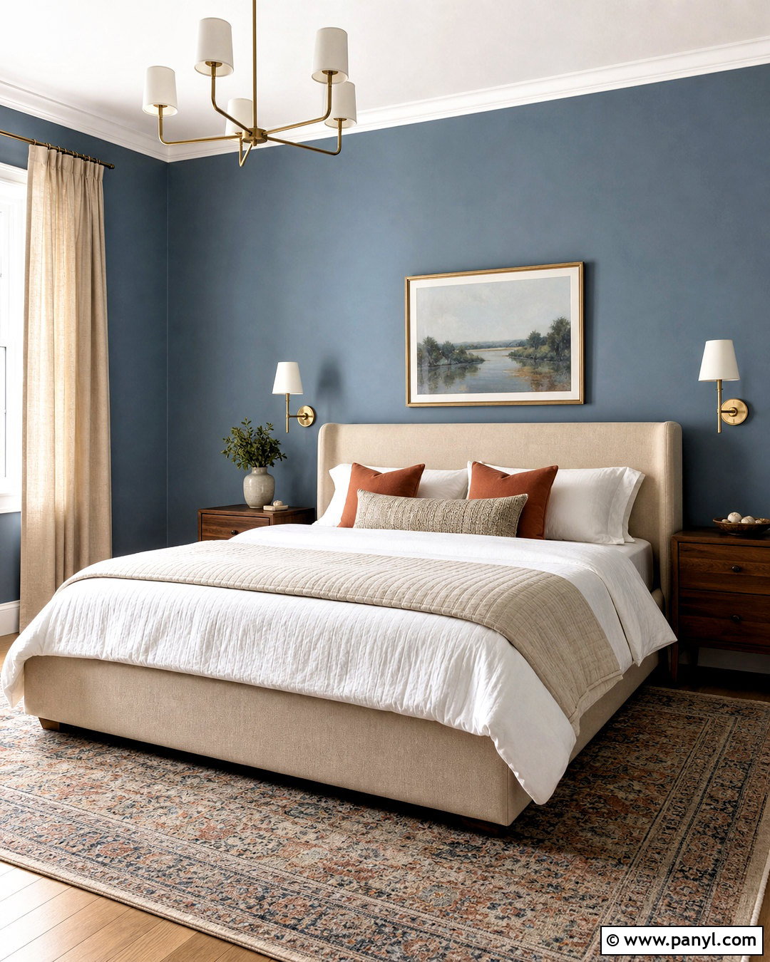 Smokey Blue Bedroom - 20 smokey blue paint ideas