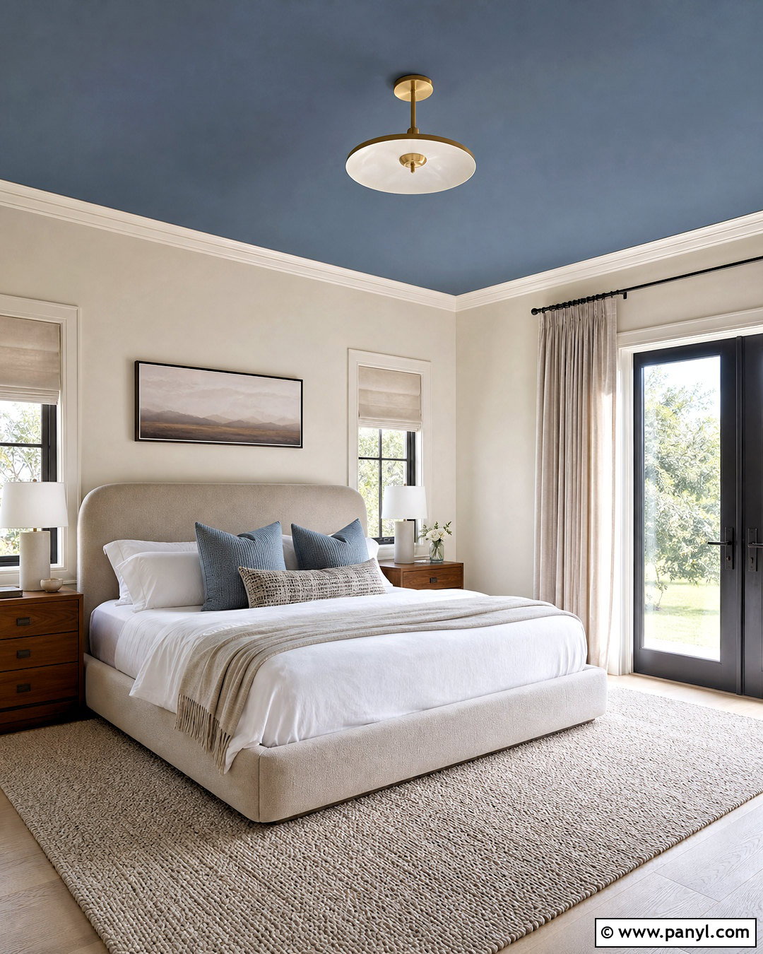 Smokey Blue Ceiling - 20 smokey blue paint ideas