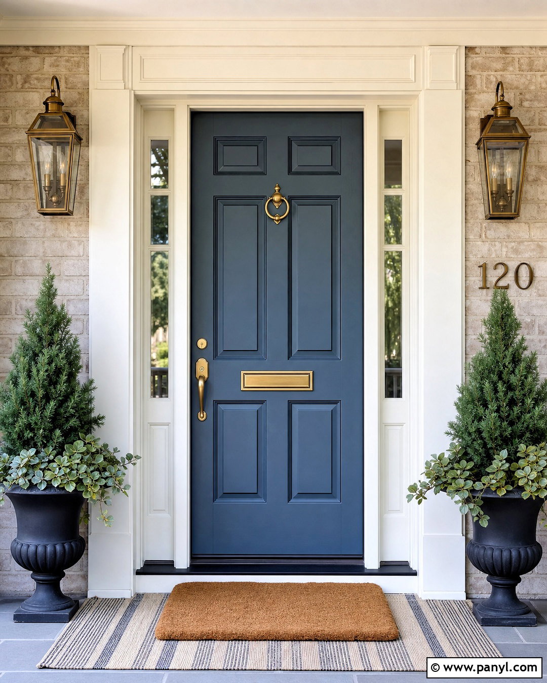 Smokey Blue Front Door - 20 smokey blue paint ideas