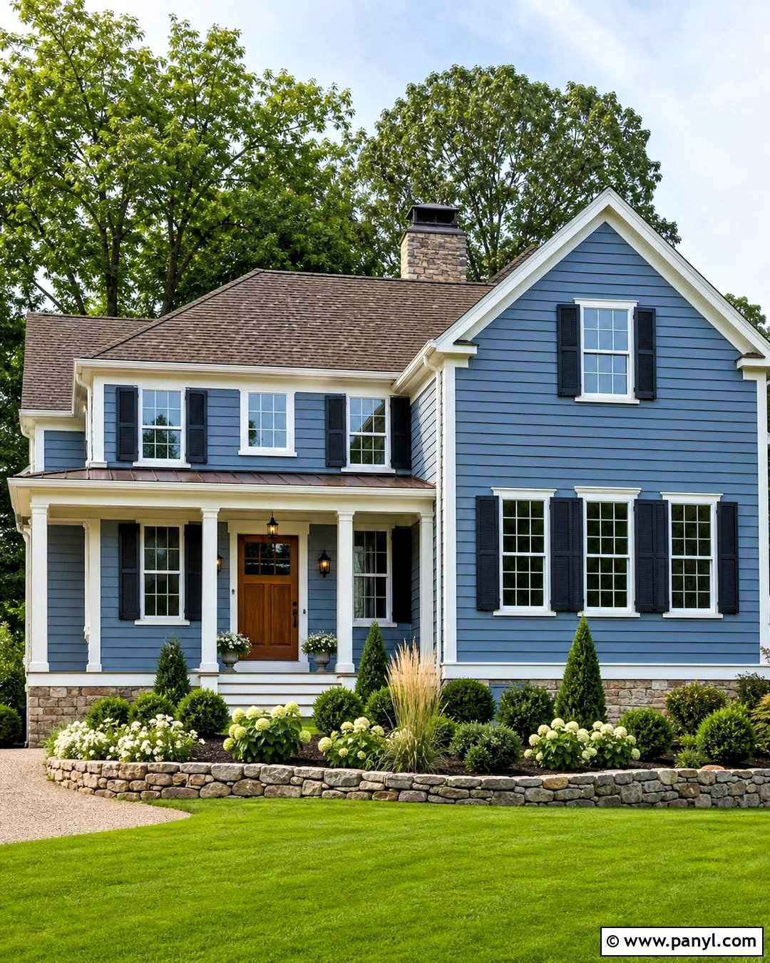 Smokey Blue House Exterior - 20 smokey blue paint ideas