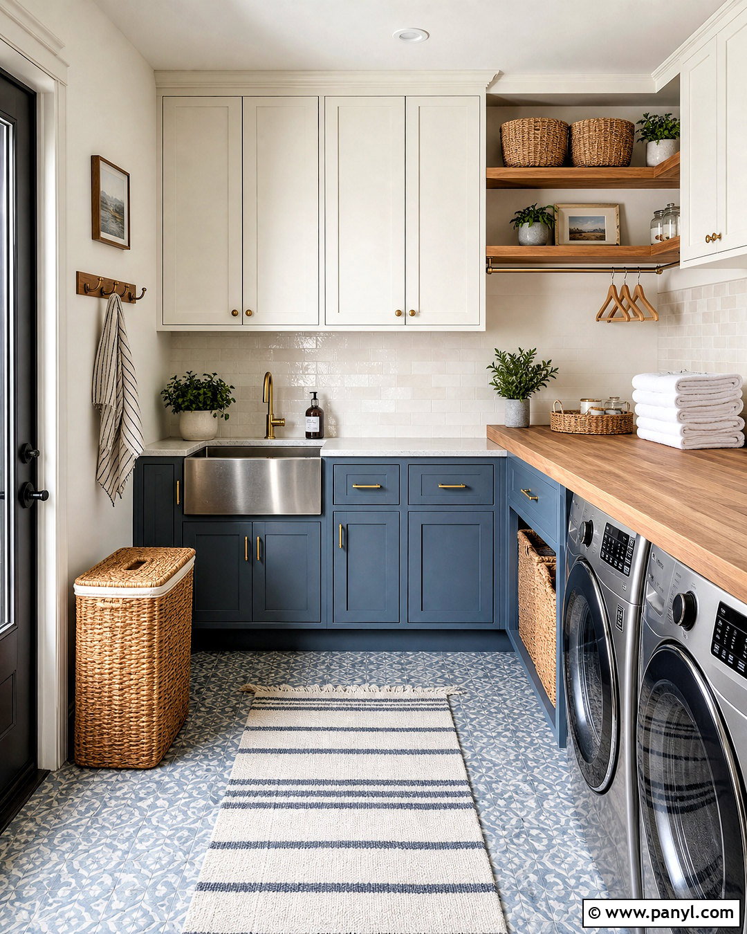 Smokey Blue Laundry Room - 20 smokey blue paint ideas