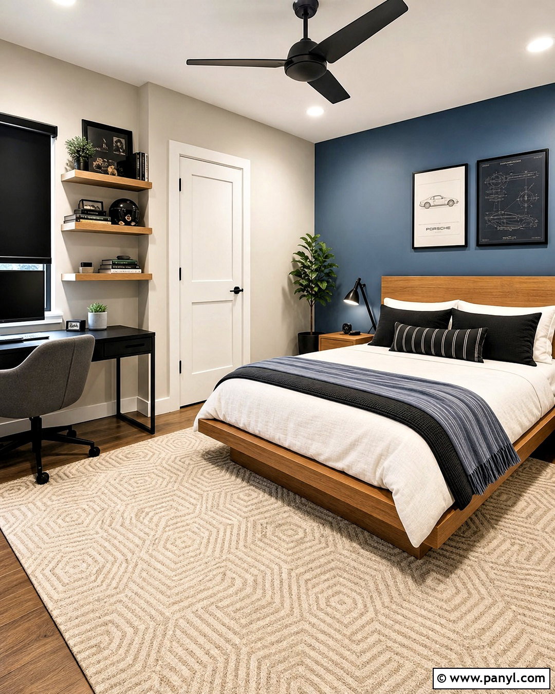 Smokey Blue Teen Bedroom - 20 smokey blue paint ideas