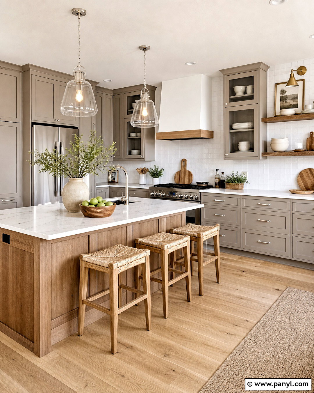 Smokey Taupe Kitchen Cabinets With Marble Counters - 20 smokey taupe benjamin moore ideas