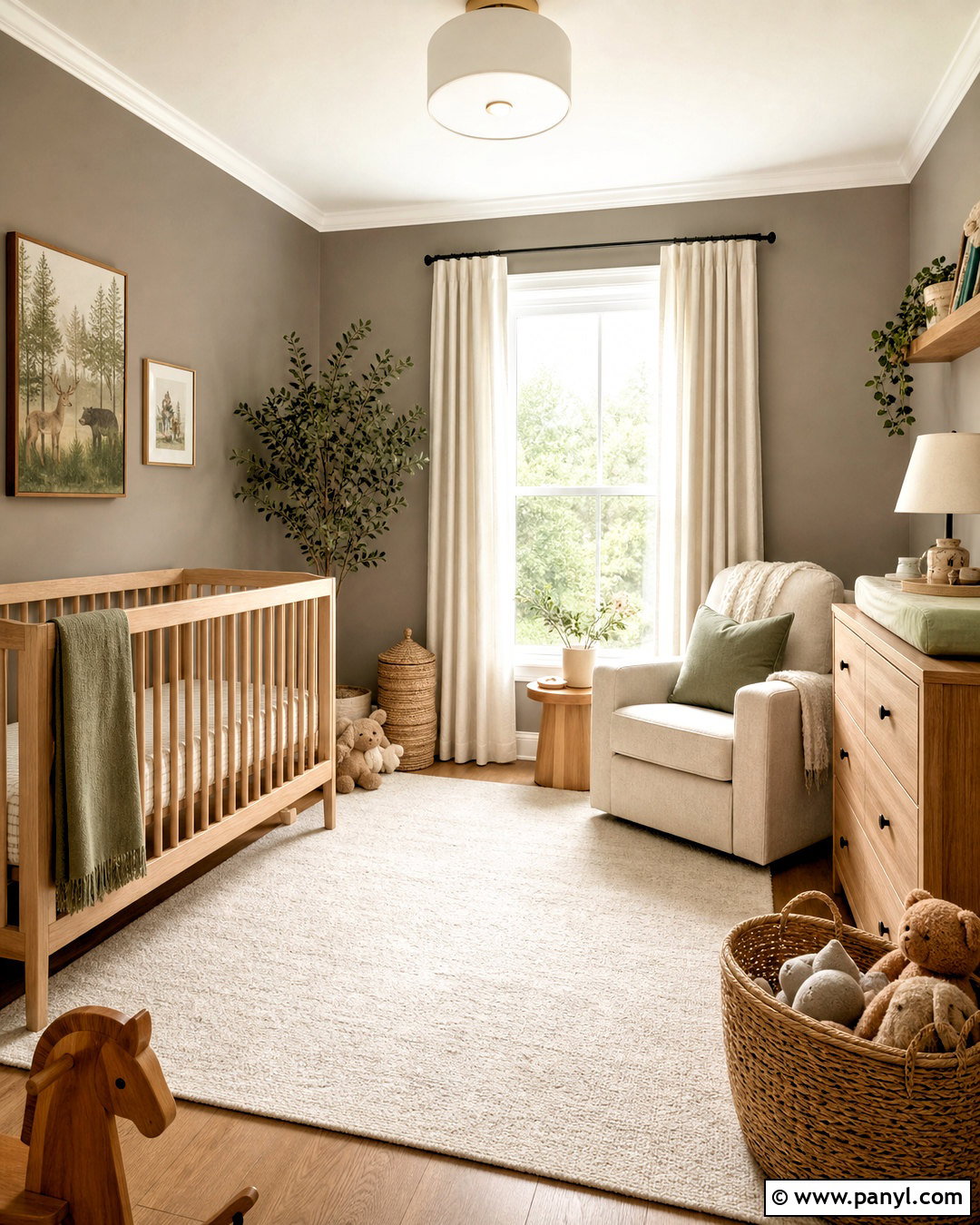 Smokey Taupe Nursery With Soft Green Accents - 20 smokey taupe benjamin moore ideas