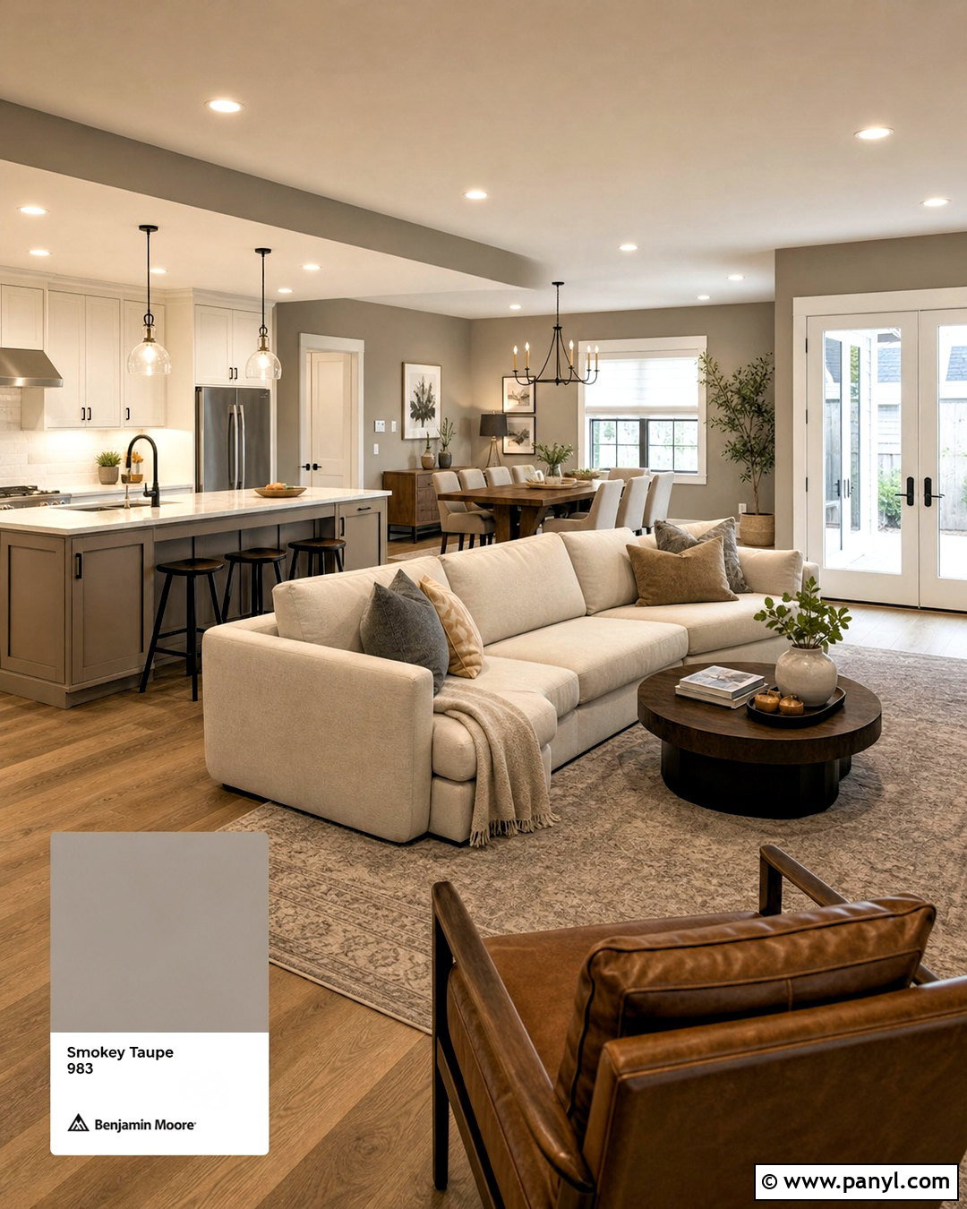 Smokey Taupe Open Floor Plan - 20 smokey taupe benjamin moore ideas