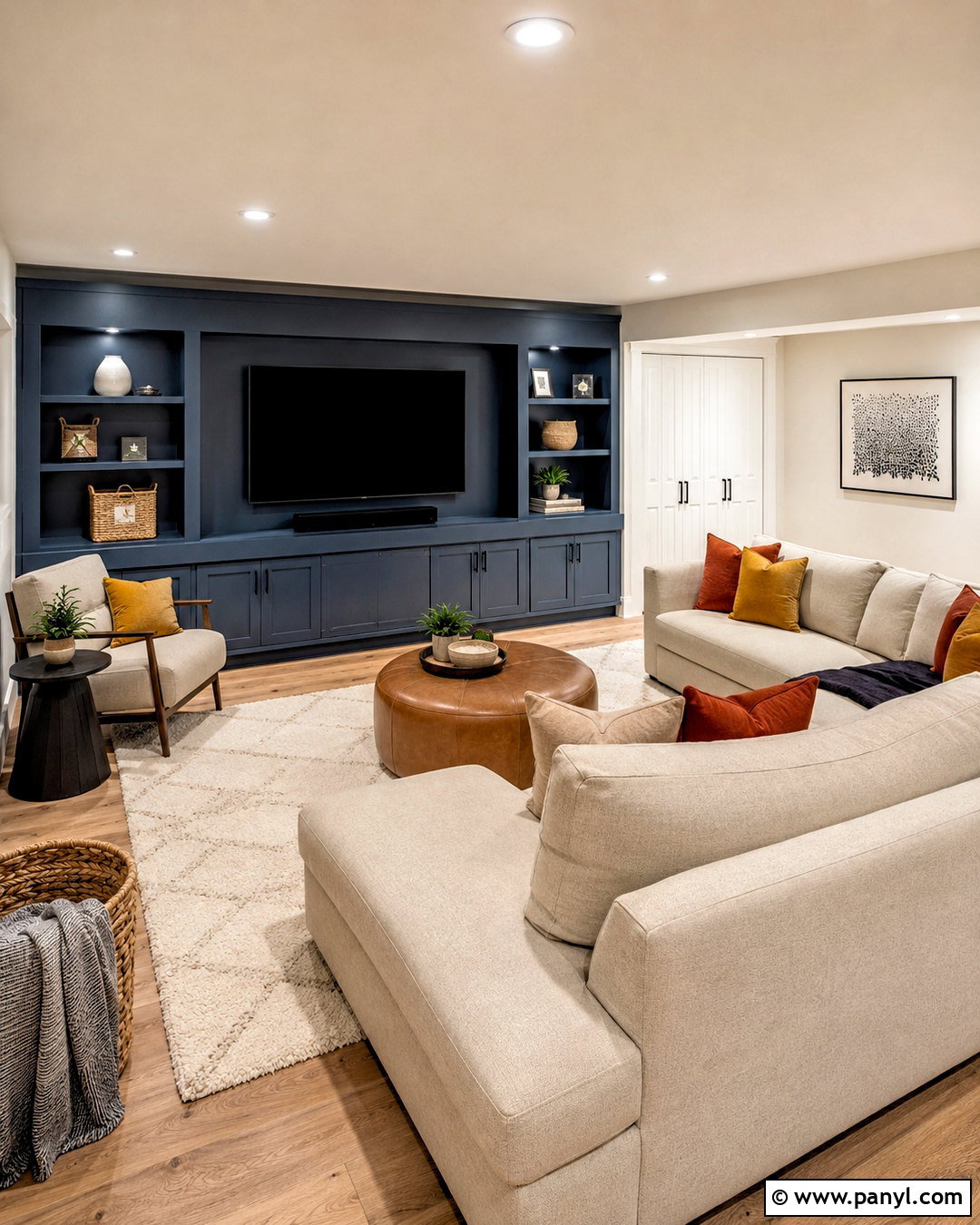 Smoky Blue Basement Family Room - 35 sw smoky blue ideas