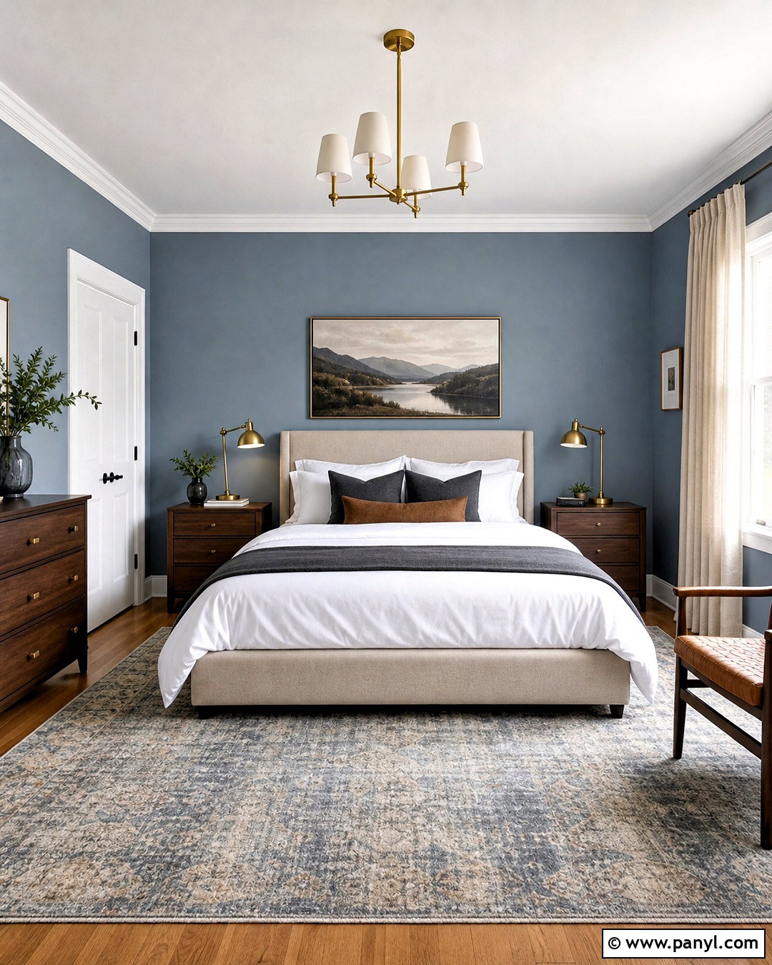 Smoky Blue Bedroom - 20 best room colors bedrooms