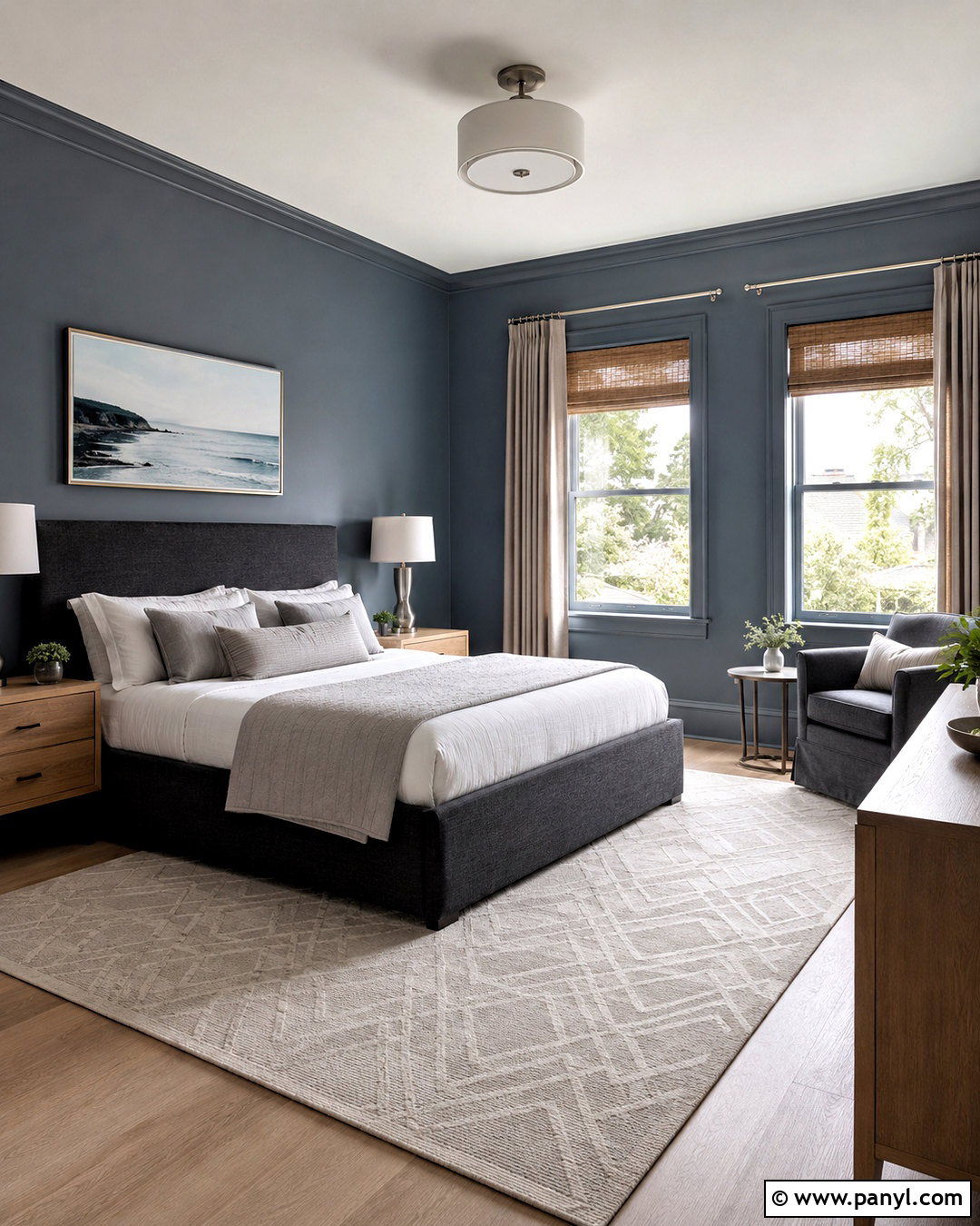 Smoky Blue Gray Bedroom Paint - 20 moody bedroom paint colors