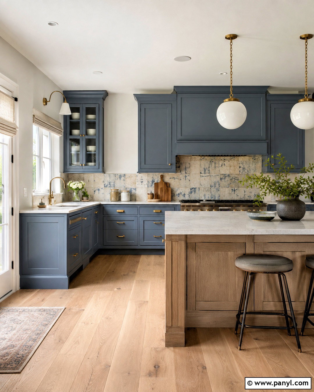 Smoky Blue Gray Kitchen Paint - 20 best kitchen paint colors