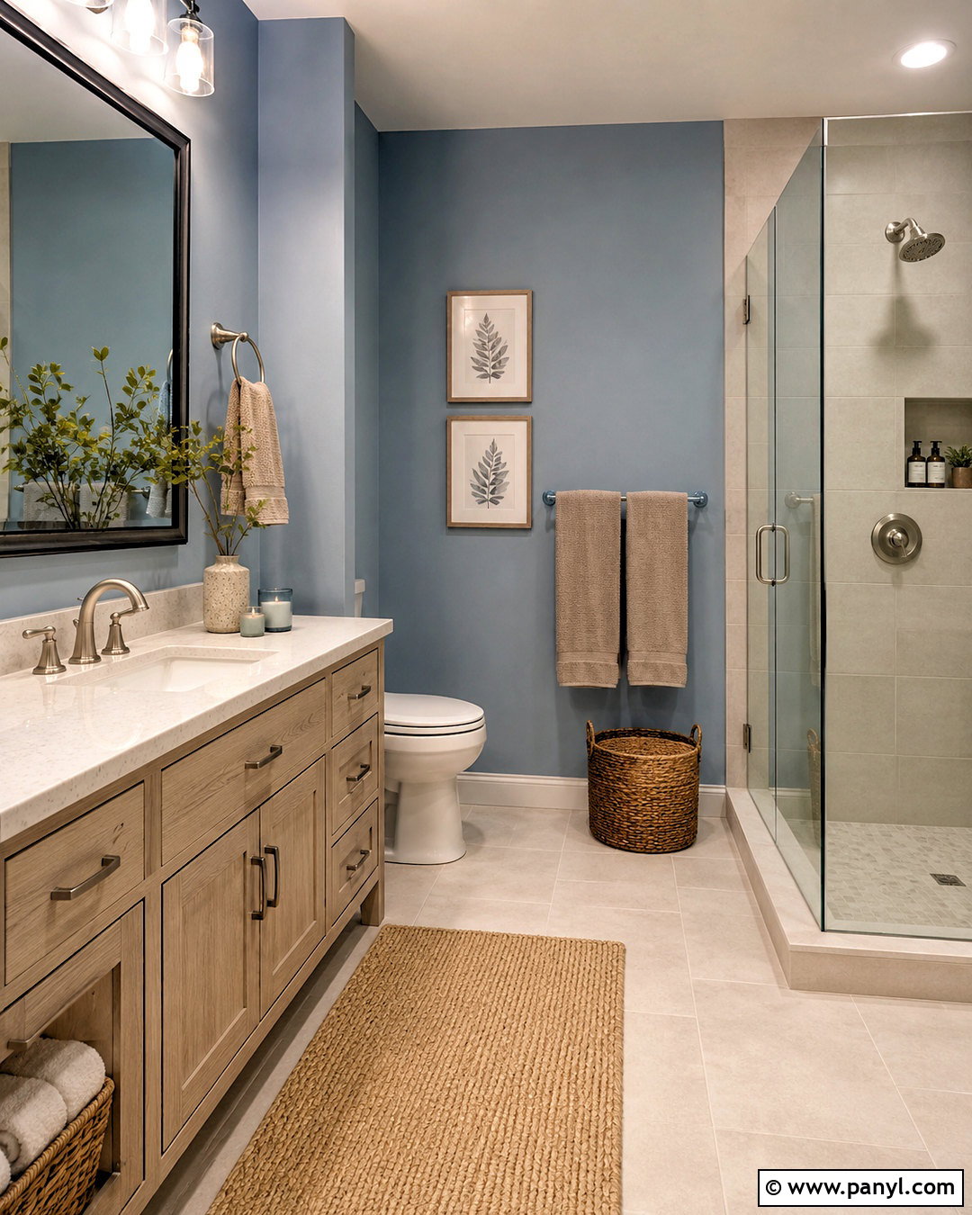 Smoky Blue Gray Neutral Paint Color - 20 neutral interior paint colors