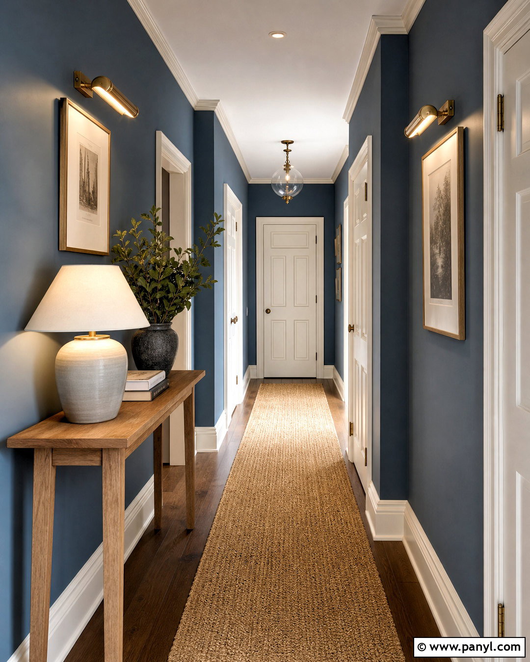 Smoky Blue Hallway - 20 sherwin williams smoky blue ideas