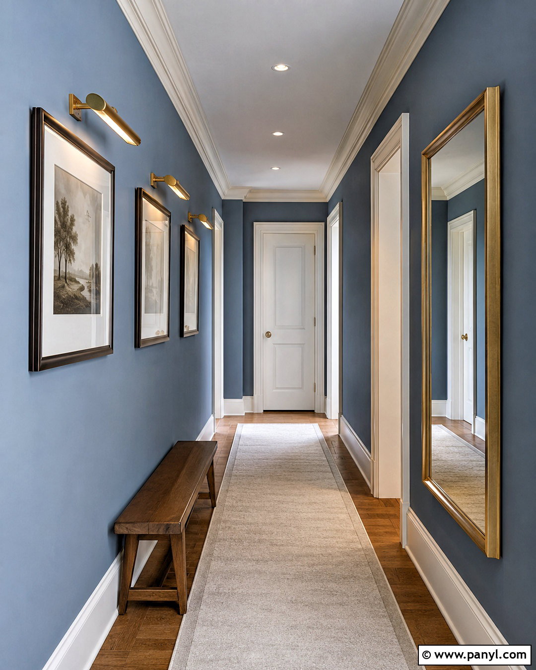 Smoky Blue Hallway - 35 sw smoky blue ideas