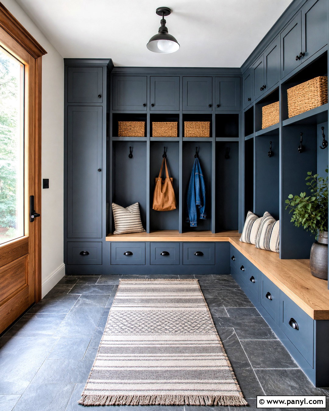 Smoky Blue Mudroom - 20 smokey blue sherwin williams ideas