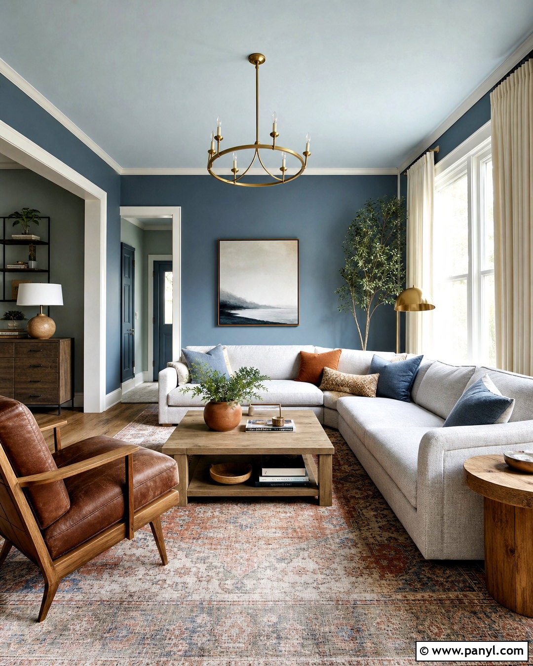 Smoky Blue Paint - 20 interior paint trends