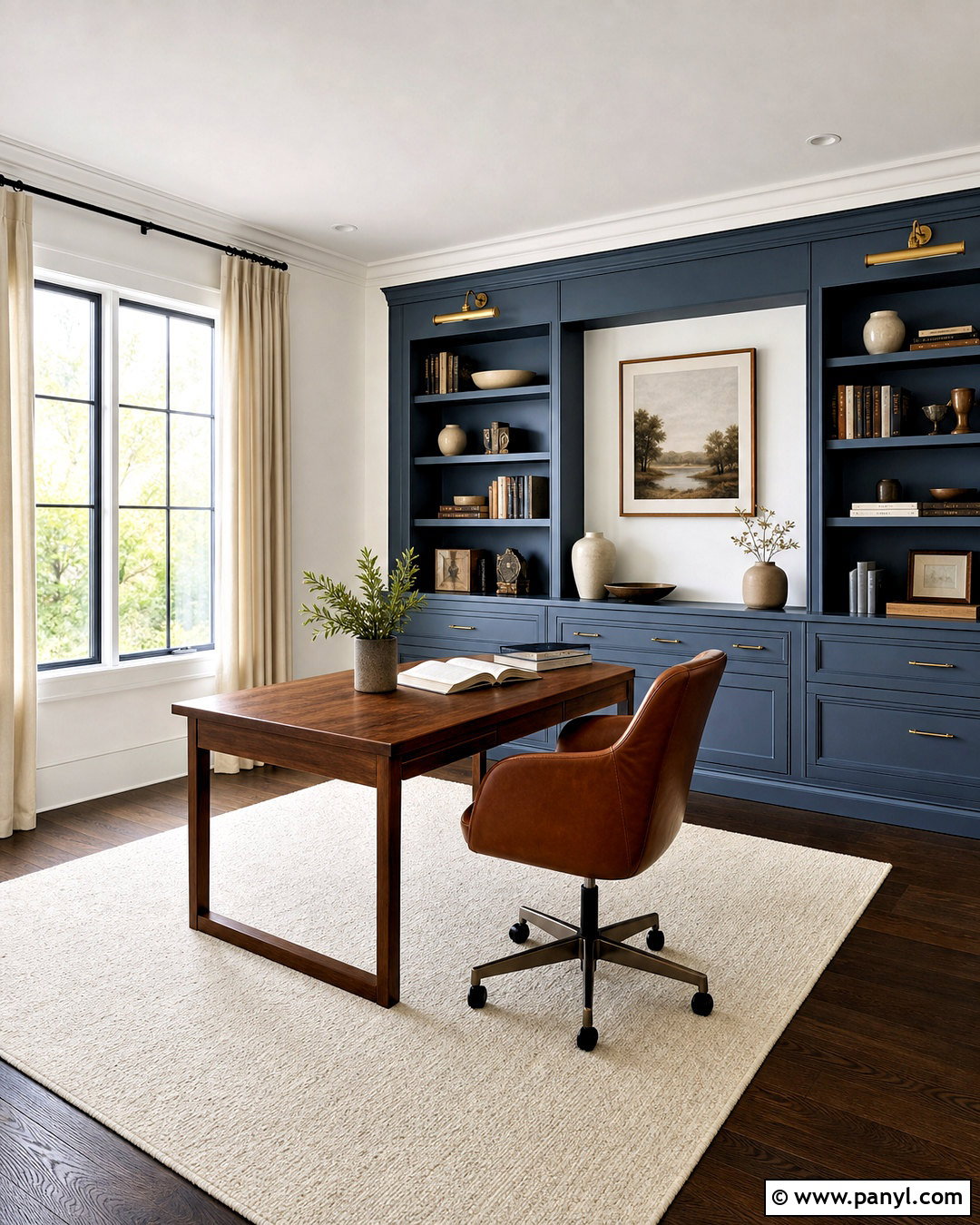 Smoky Blue With Shoji White - 20 shoji white coordinating colors