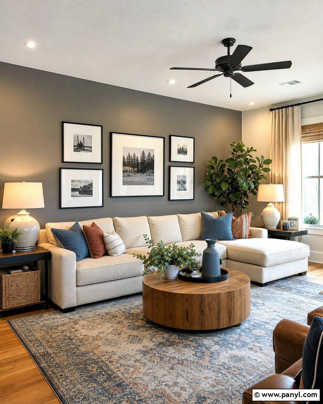 Smoky Gray Accent Wall - 20 grey accent wall colors