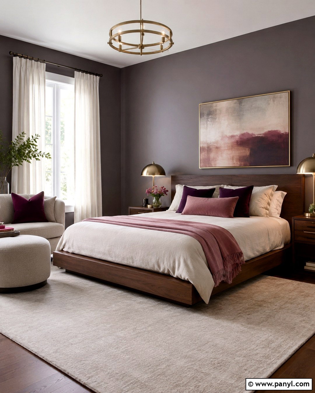 Smoky Gray Walls - 20 Romantic Wall Colors