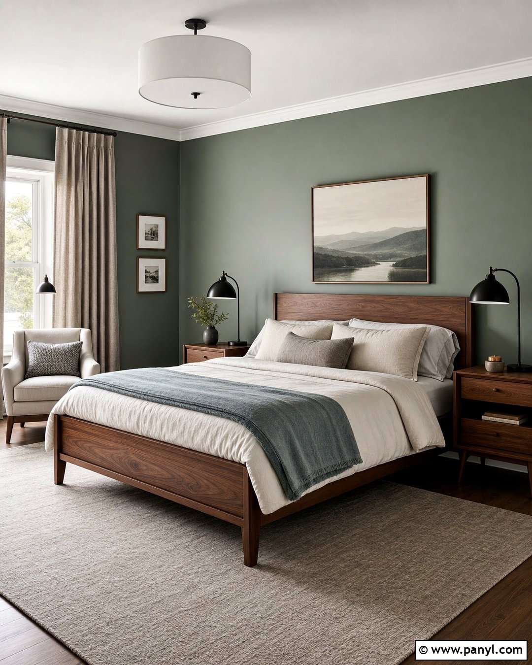 Smoky Green Bedroom Walls - 30 green wall colors