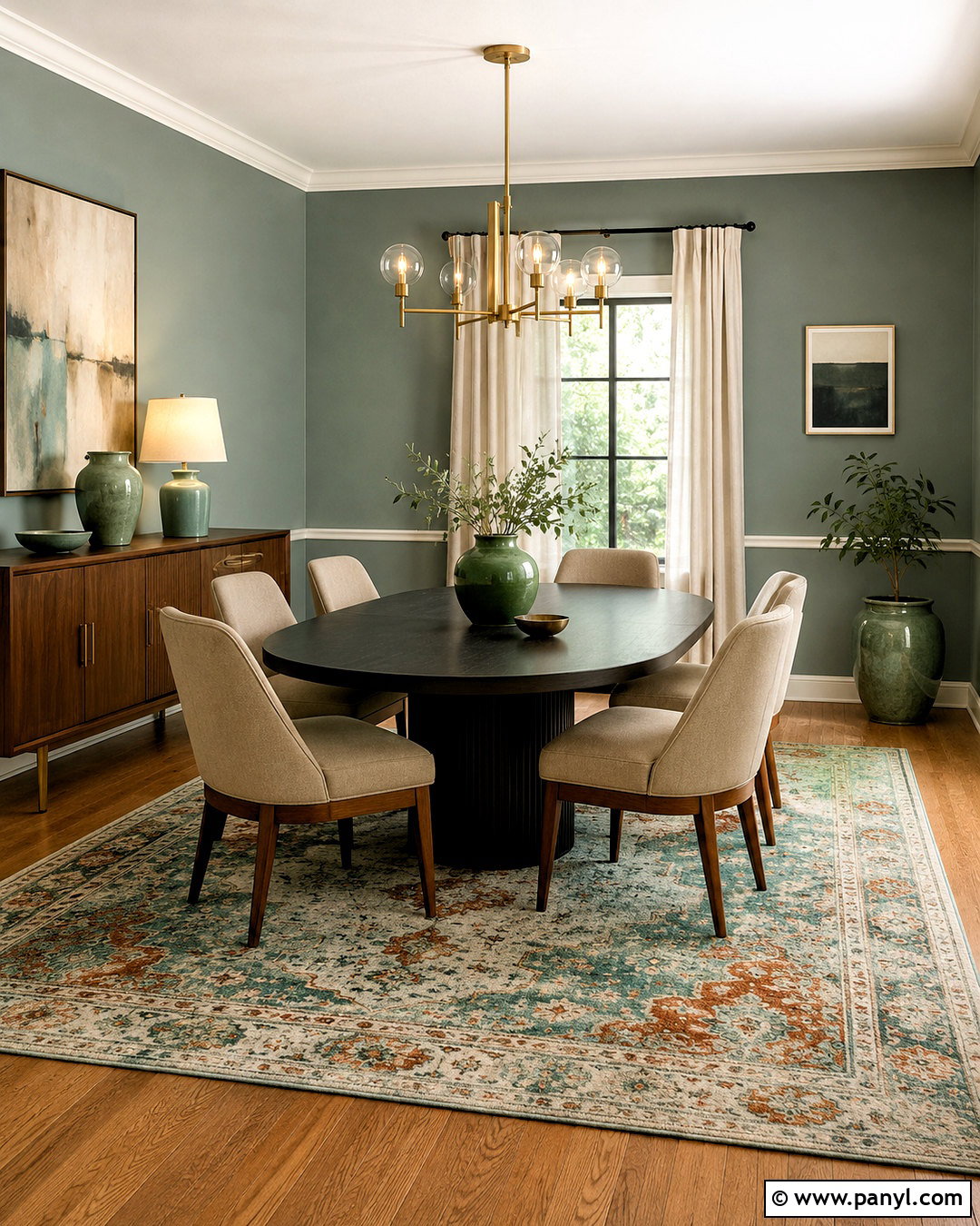 Smoky Jade Dining Room Paint - 20 best dining room paint colors