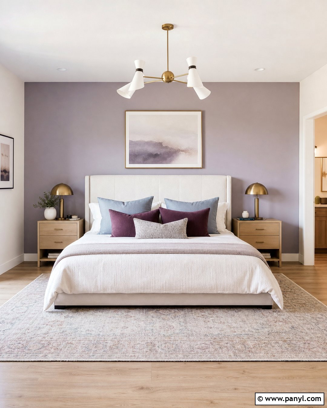 Smoky Lavender Accent Wall - 30 Best Accent Wall Colors