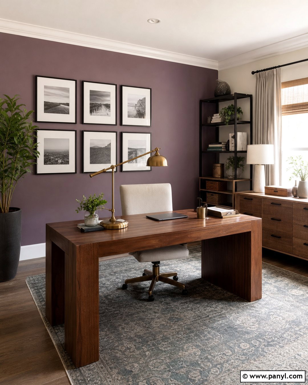Smoky Lavender Accent Wall - 30 accent wall paint colors