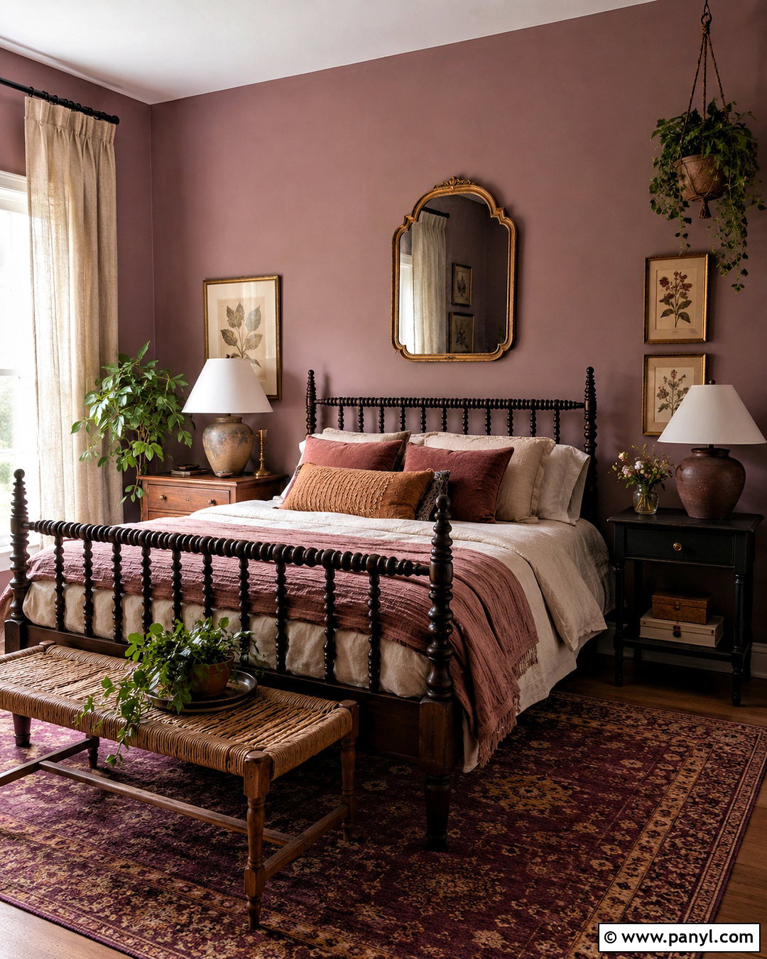 Smoky Mauve Boho Bedroom Paint Color - 20 boho bedroom paint colors