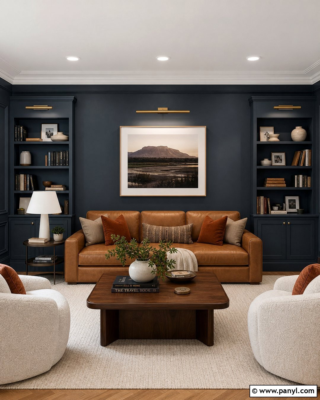 Smoky Navy Neutral Wall Paint - 30 Neutral Wall Paint Ideas