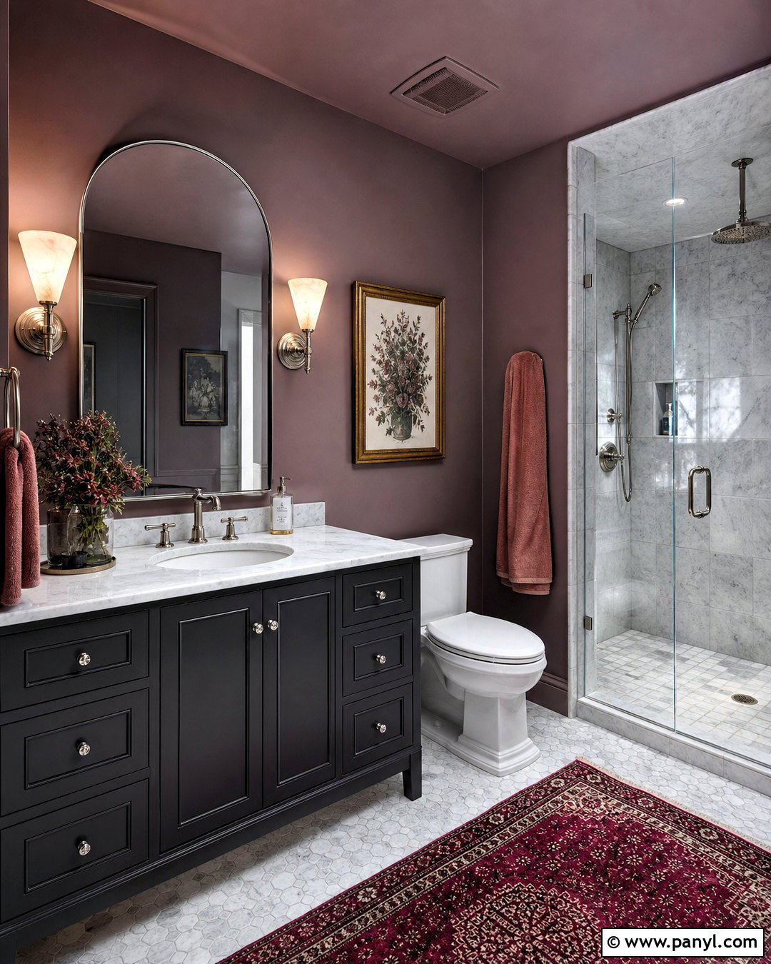 Smoky Plum Bathroom Paint - 20 moody bathroom paint colors