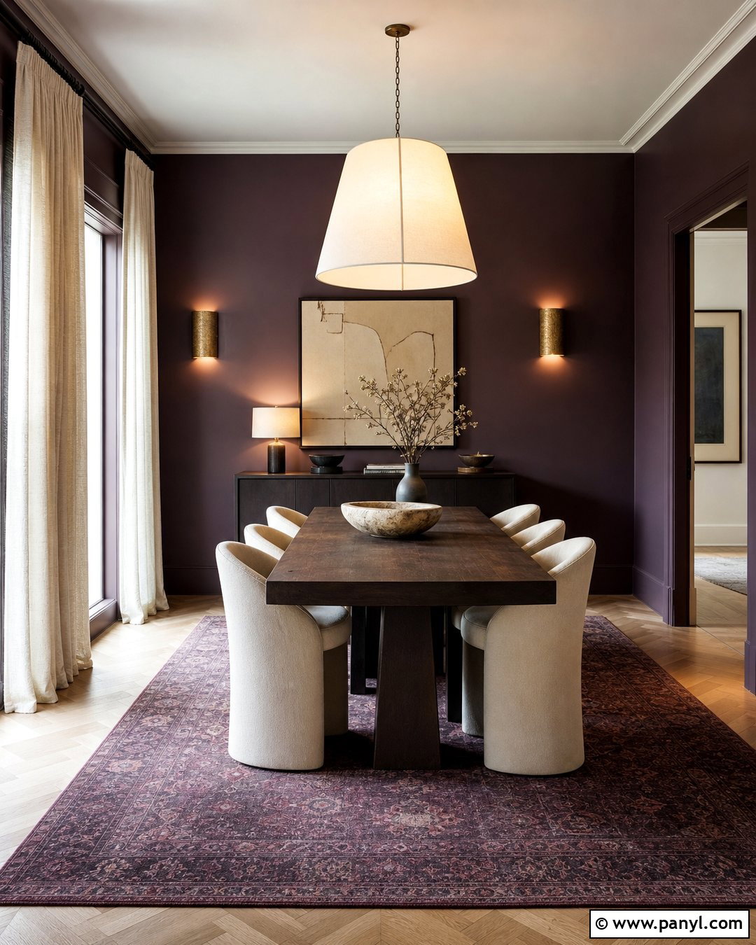 Smoky Plum Walls - 30 modern wall colors